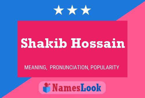 Affiche de nom Shakib Hossain