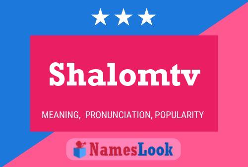 Affiche de nom Shalomtv