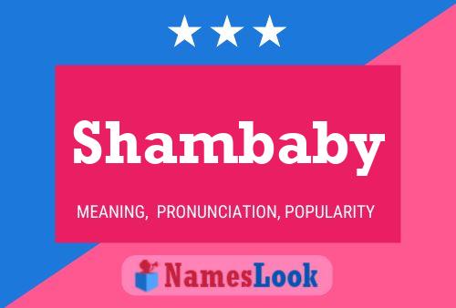 Affiche de nom Shambaby