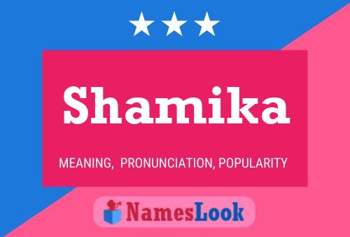 Affiche de nom Shamika