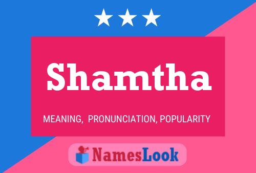 Affiche de nom Shamtha