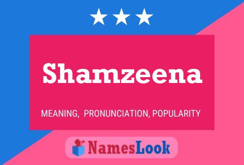 Affiche de nom Shamzeena