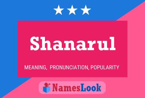 Affiche de nom Shanarul