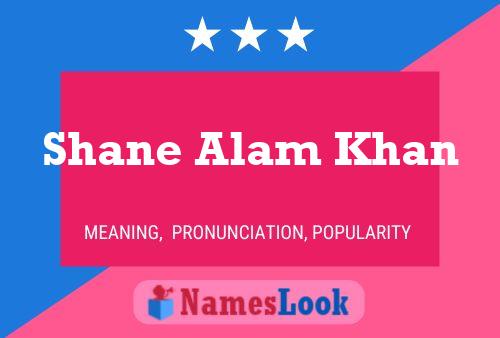 Affiche de nom Shane Alam Khan