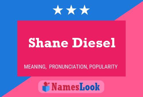 Affiche de nom Shane Diesel