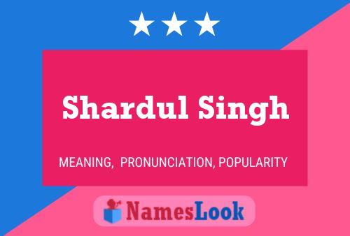 Affiche de nom Shardul Singh