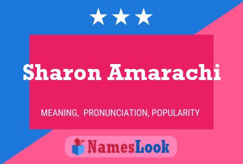 Affiche de nom Sharon Amarachi