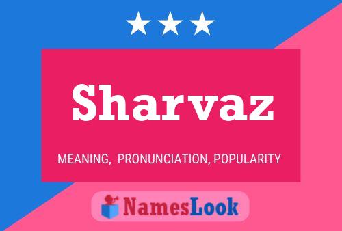 Affiche de nom Sharvaz