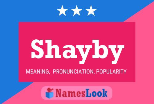 Affiche de nom Shayby