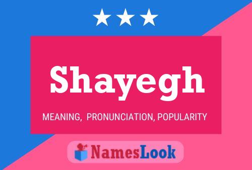 Affiche de nom Shayegh