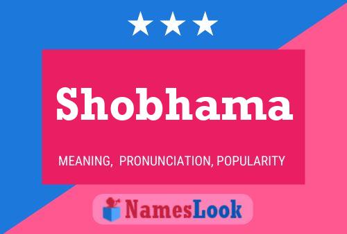 Affiche de nom Shobhama