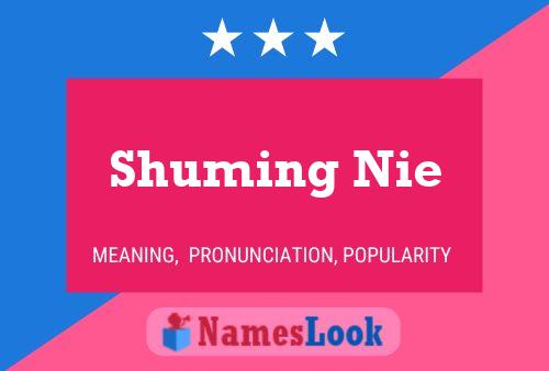 Affiche de nom Shuming Nie