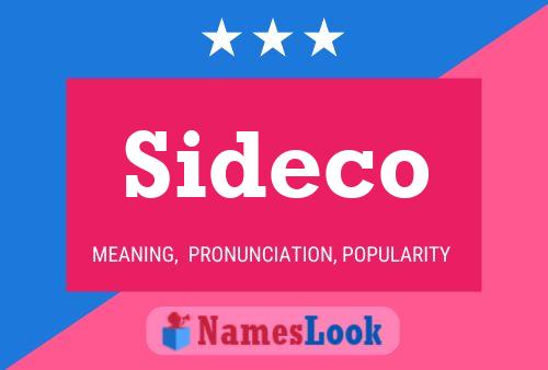 Affiche de nom Sideco