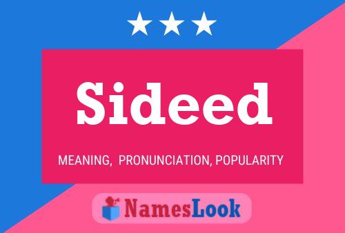 Affiche de nom Sideed