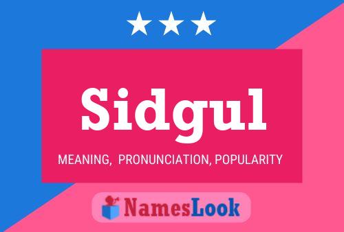 Affiche de nom Sidgul