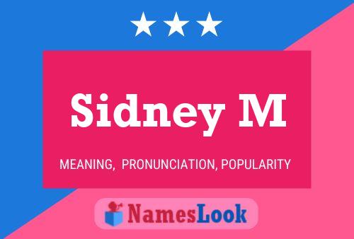 Affiche de nom Sidney M