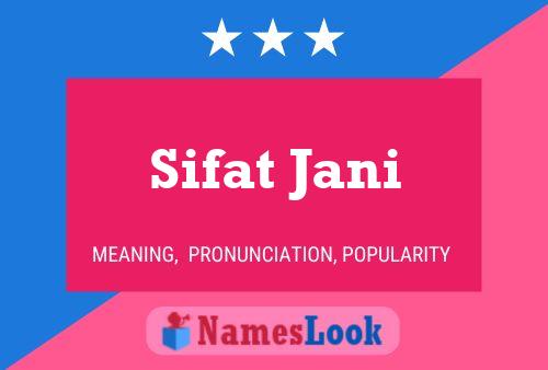 Affiche de nom Sifat Jani