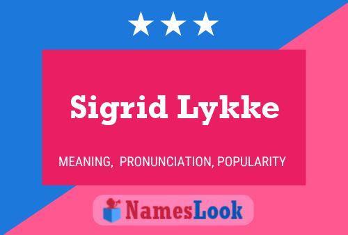 Affiche de nom Sigrid Lykke