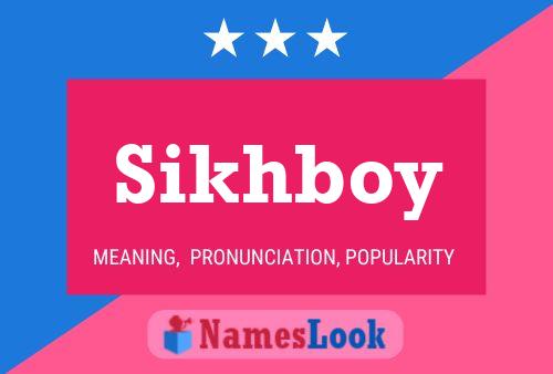 Affiche de nom Sikhboy