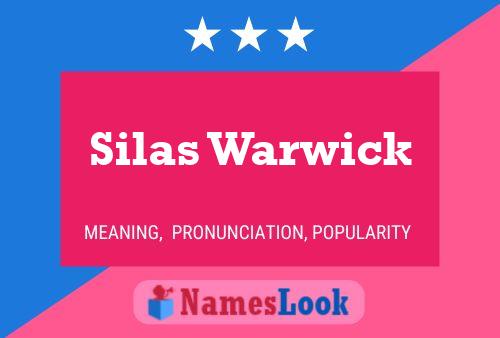 Affiche de nom Silas Warwick