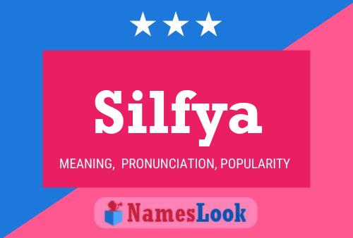 Affiche de nom Silfya