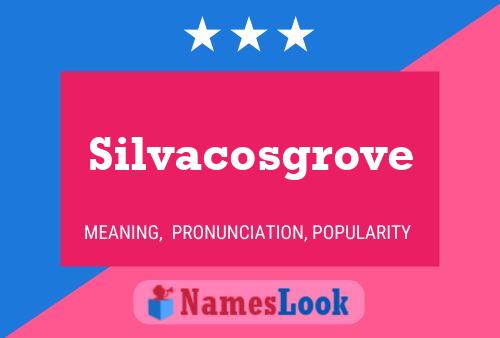 Affiche de nom Silvacosgrove