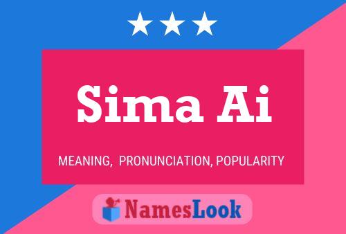 Affiche de nom Sima Ai