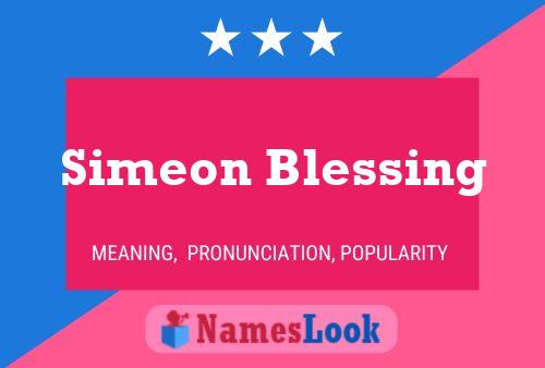 Affiche de nom Simeon Blessing