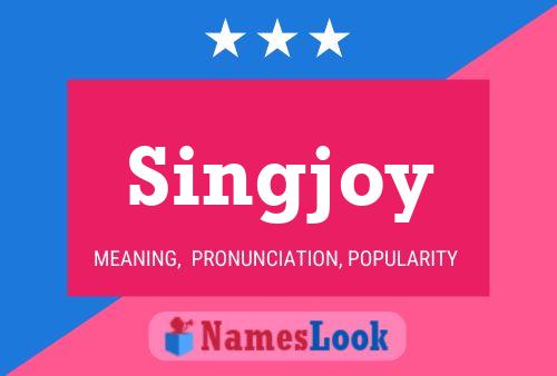 Affiche de nom Singjoy