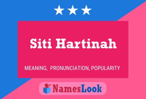 Affiche de nom Siti Hartinah