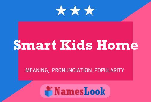 Affiche de nom Smart Kids Home