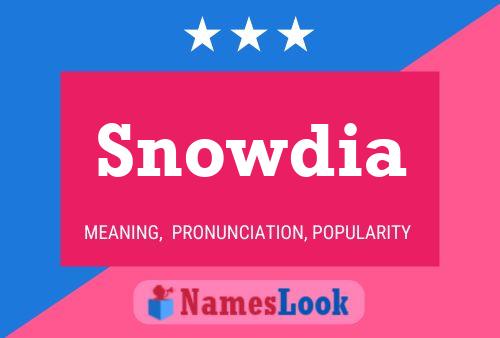 Affiche de nom Snowdia