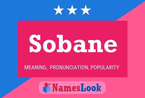 Affiche de nom Sobane