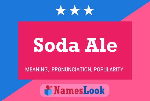 Affiche de nom Soda Ale