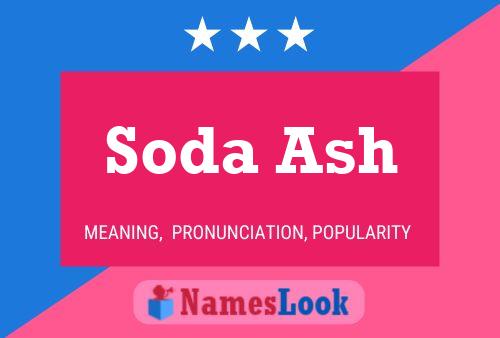 Affiche de nom Soda Ash