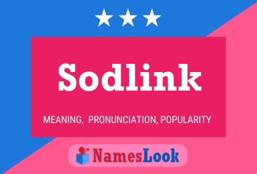 Affiche de nom Sodlink