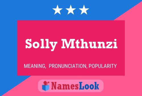 Affiche de nom Solly Mthunzi