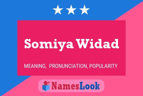 Affiche de nom Somiya Widad