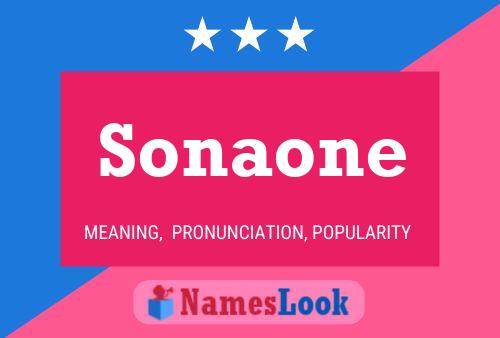 Affiche de nom Sonaone