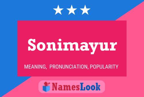 Affiche de nom Sonimayur