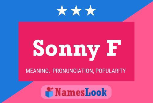 Affiche de nom Sonny F