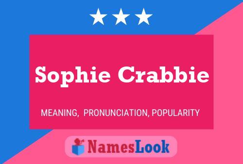 Affiche de nom Sophie Crabbie