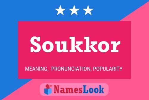 Affiche de nom Soukkor