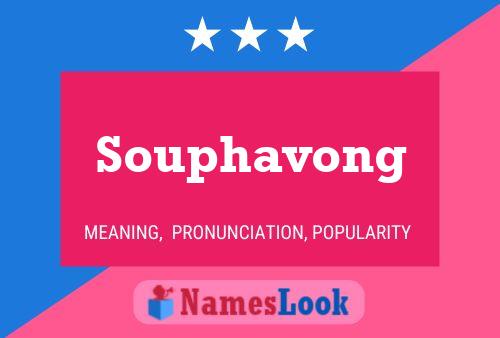 Affiche de nom Souphavong