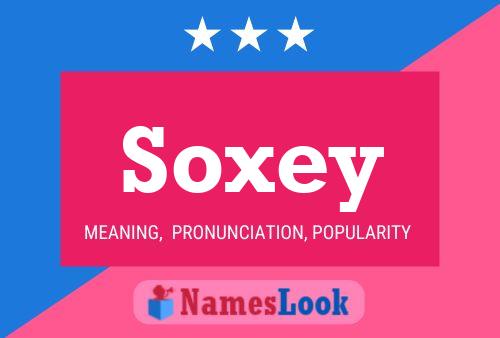 Affiche de nom Soxey