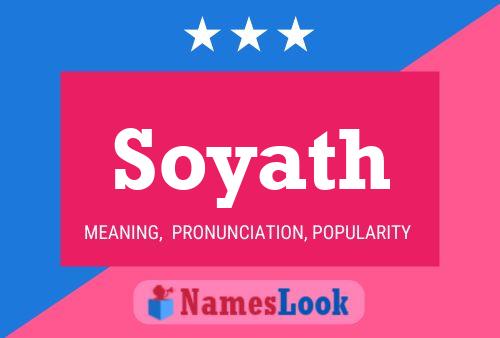 Affiche de nom Soyath