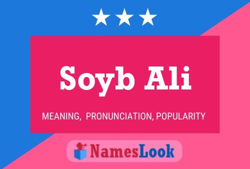 Affiche de nom Soyb Ali