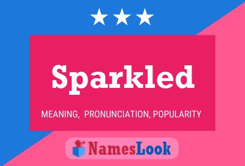 Affiche de nom Sparkled