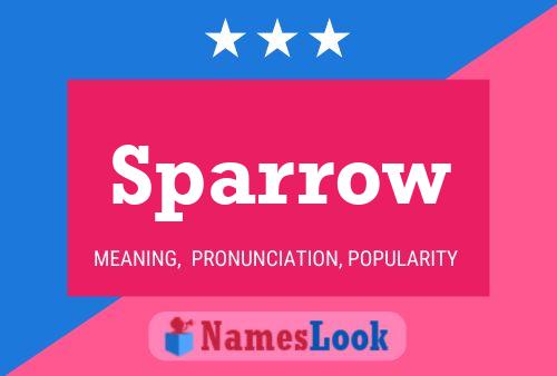 Affiche de nom Sparrow