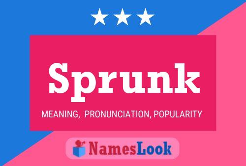 Affiche de nom Sprunk